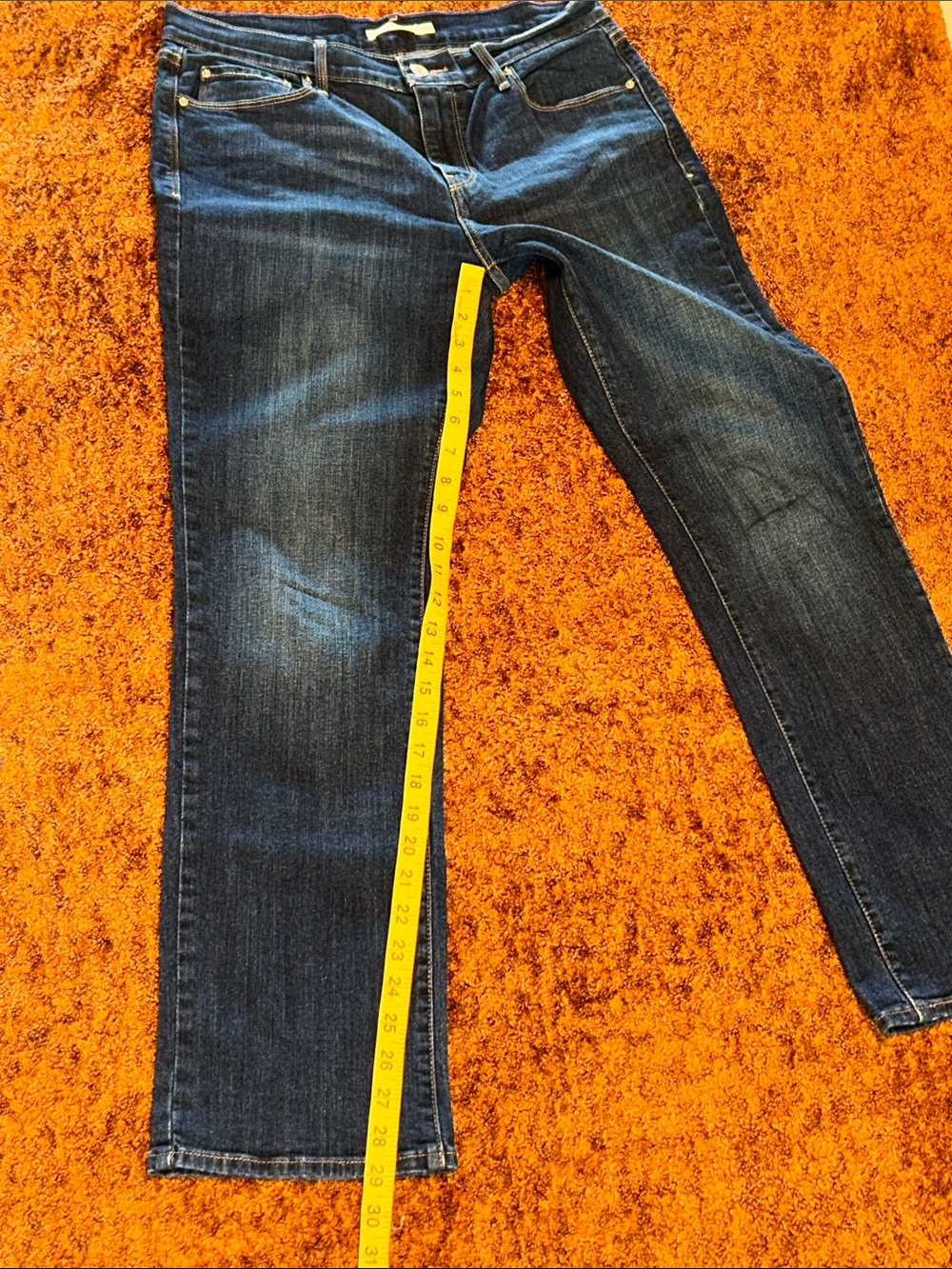 Levi's Women's Indigo Straight-Leg Jeans - Picture 4 of 9